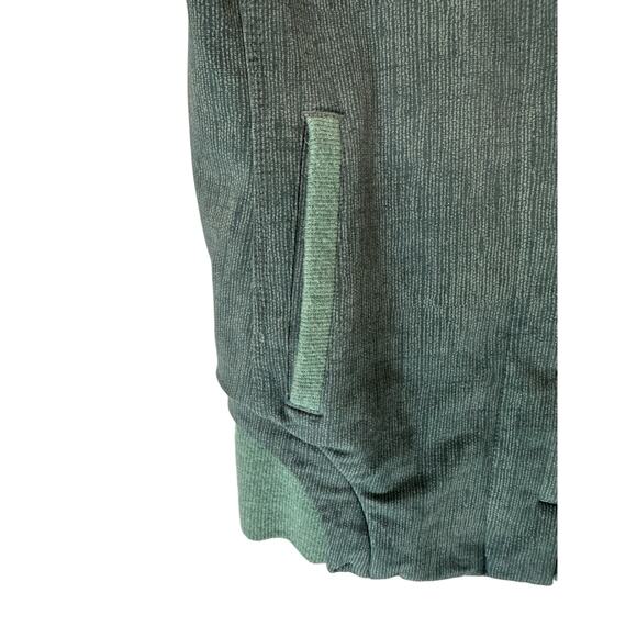 Lululemon Back To Class Textured Green Button Down Double Collar Jacket Size 4 - Picture 7 of 12